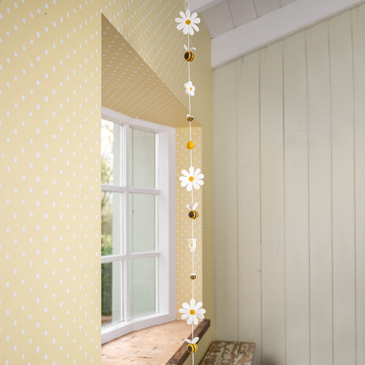 Viltslinger Bij met Margrietjes