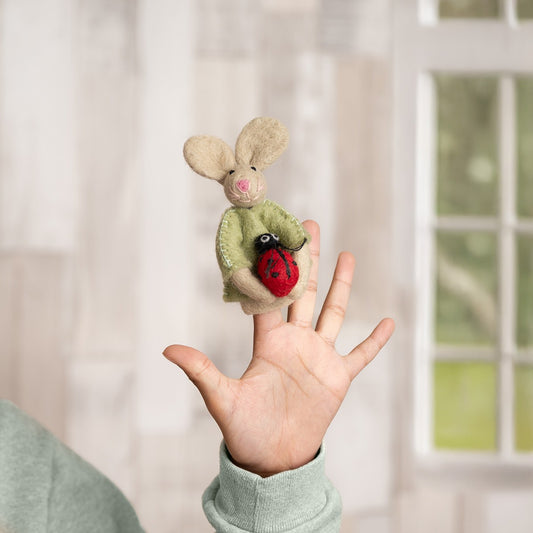 Vingerpopje Funny Bunny Lieveheersbeestje SALE