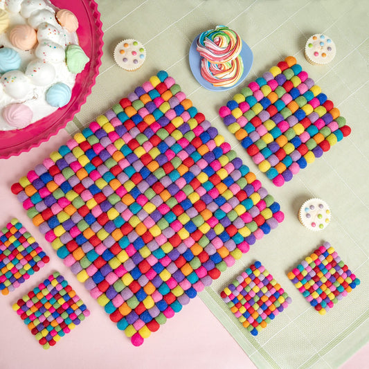 Onderzetter VB 40 cm Vierkant Multicolor