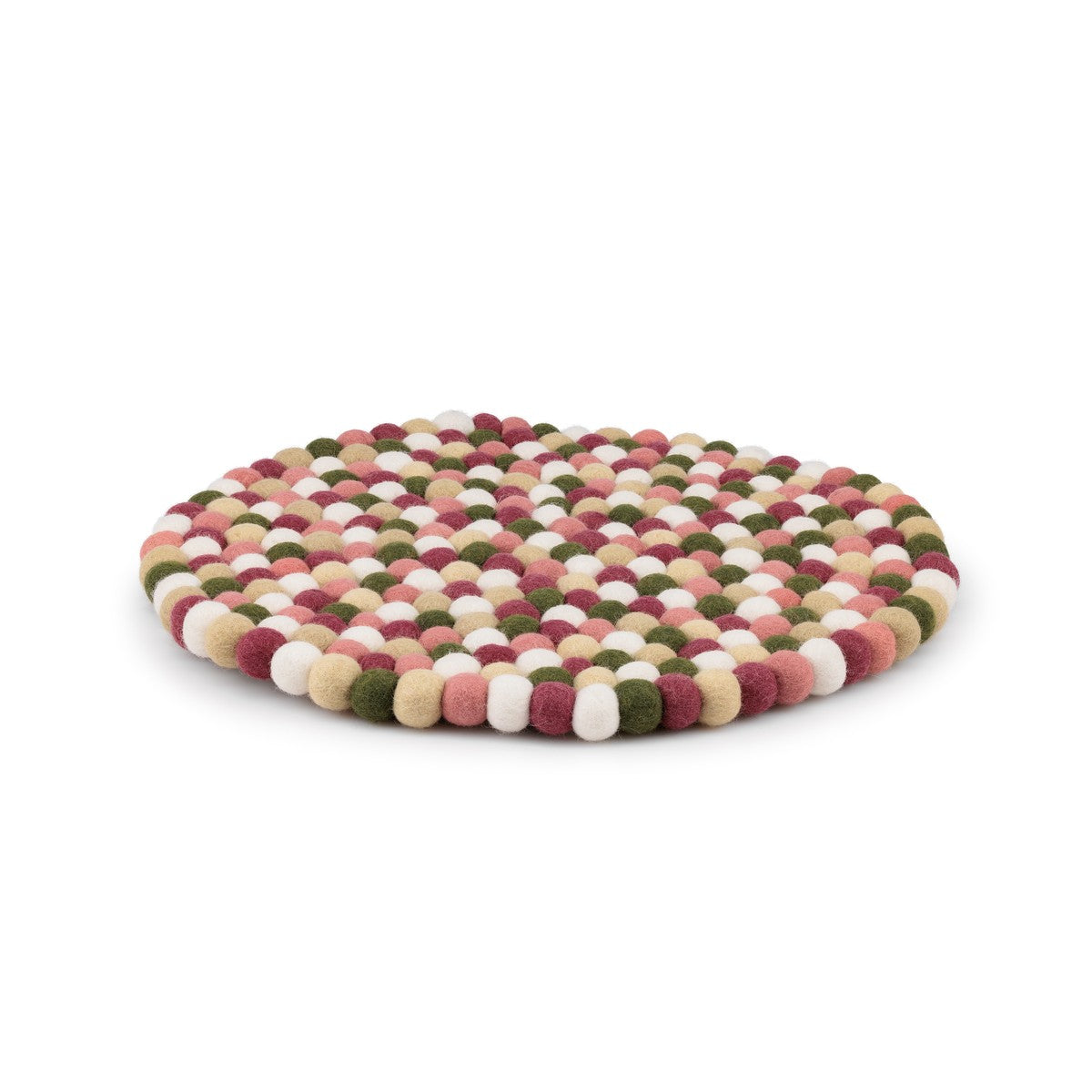 Detailfoto van vilten onderzetter vb 40 cm rond mistletoe dreams