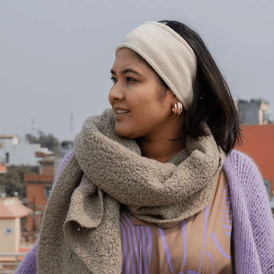 Haarband Cosy Crème