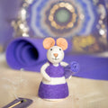 Dekoration Maus Yogamaus