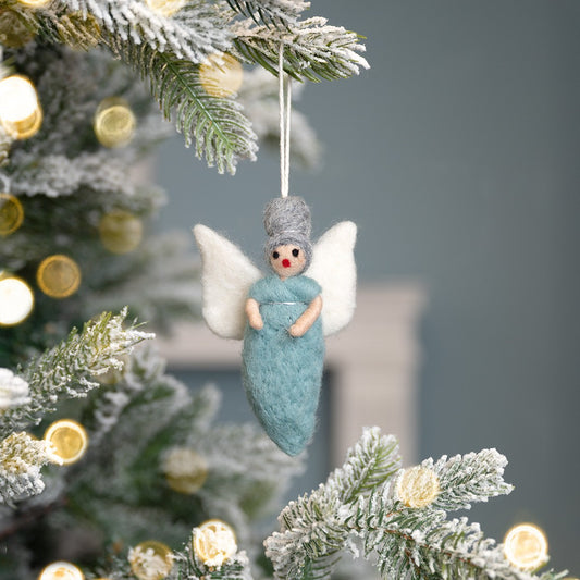 Hanger Engeltje Ijsblauw