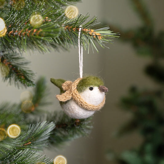 Vilten hanger vogeltje mistletoe groen