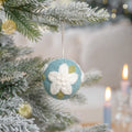 Ice Blue Christmas Star Bauble