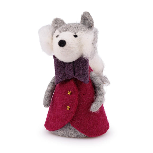 Decoratie Wolf Indian Summer Burgundy