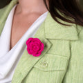 Brosche Rose Fuchsia