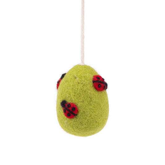 Hanger Ei Lieveheersbeestjes Lichtgroen