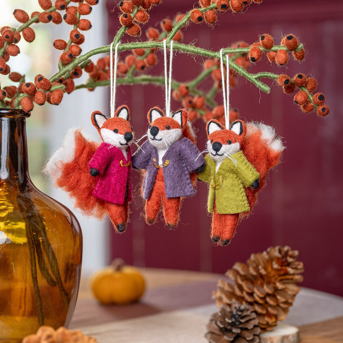 Anhänger Fuchs Indian Summer Burgunder