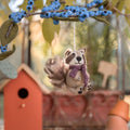 Anhänger Waschbär Indian Summer Lila