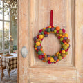 Wreath Felt Balls Indian Summer