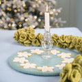 Untersetzer 35 cm Eisblau Weihnachtsstern
