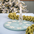 Coaster 35 cm Ice Blue Snowflake