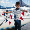 Filzgirlande Flagge Rot Weiß Blau