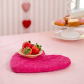 Coaster/Hanger Heart Love Fuchsia