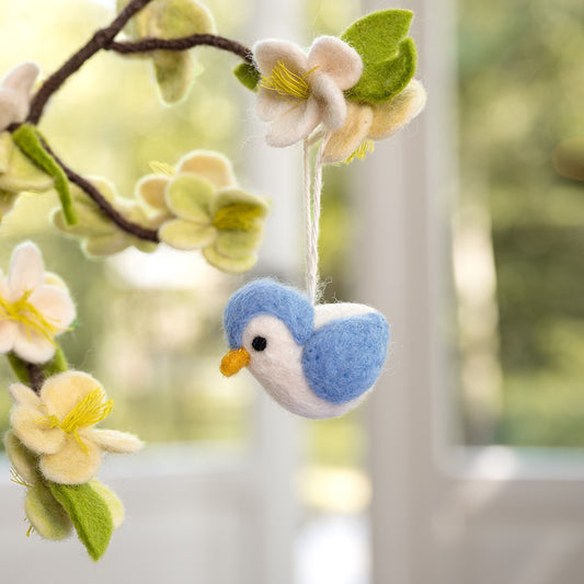 Ornament Bird Light Blue