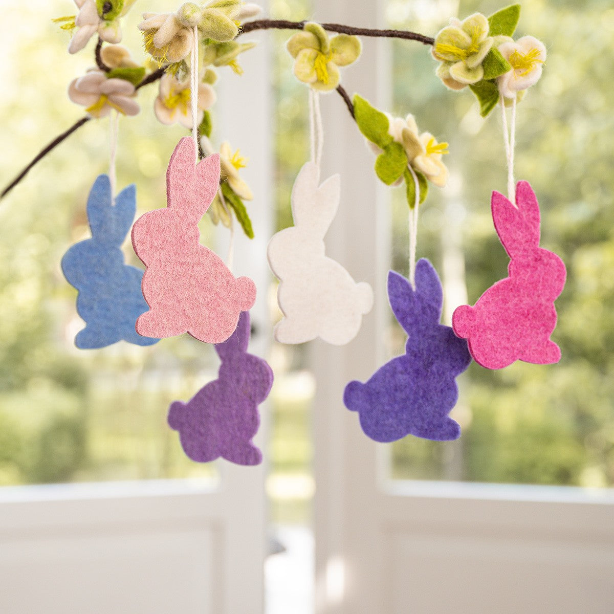 Ornament Hare Violet shades Ass. 6 pcs.