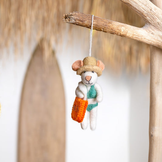 Vilten hanger muis beachgirl