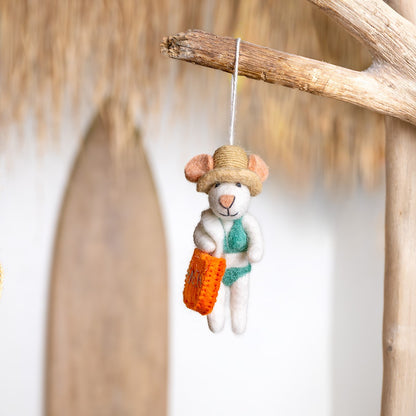 Vilten hanger muis beachgirl