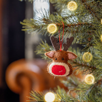 Detailfoto van vilten rudolph