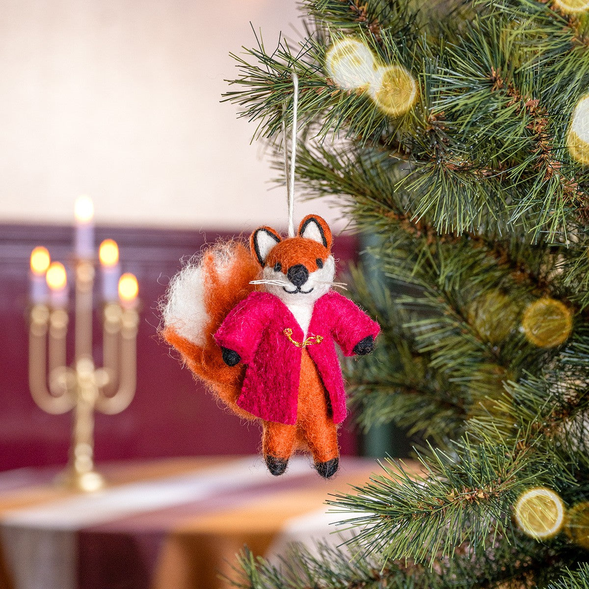 Anhänger Fuchs Indian Summer Burgunder