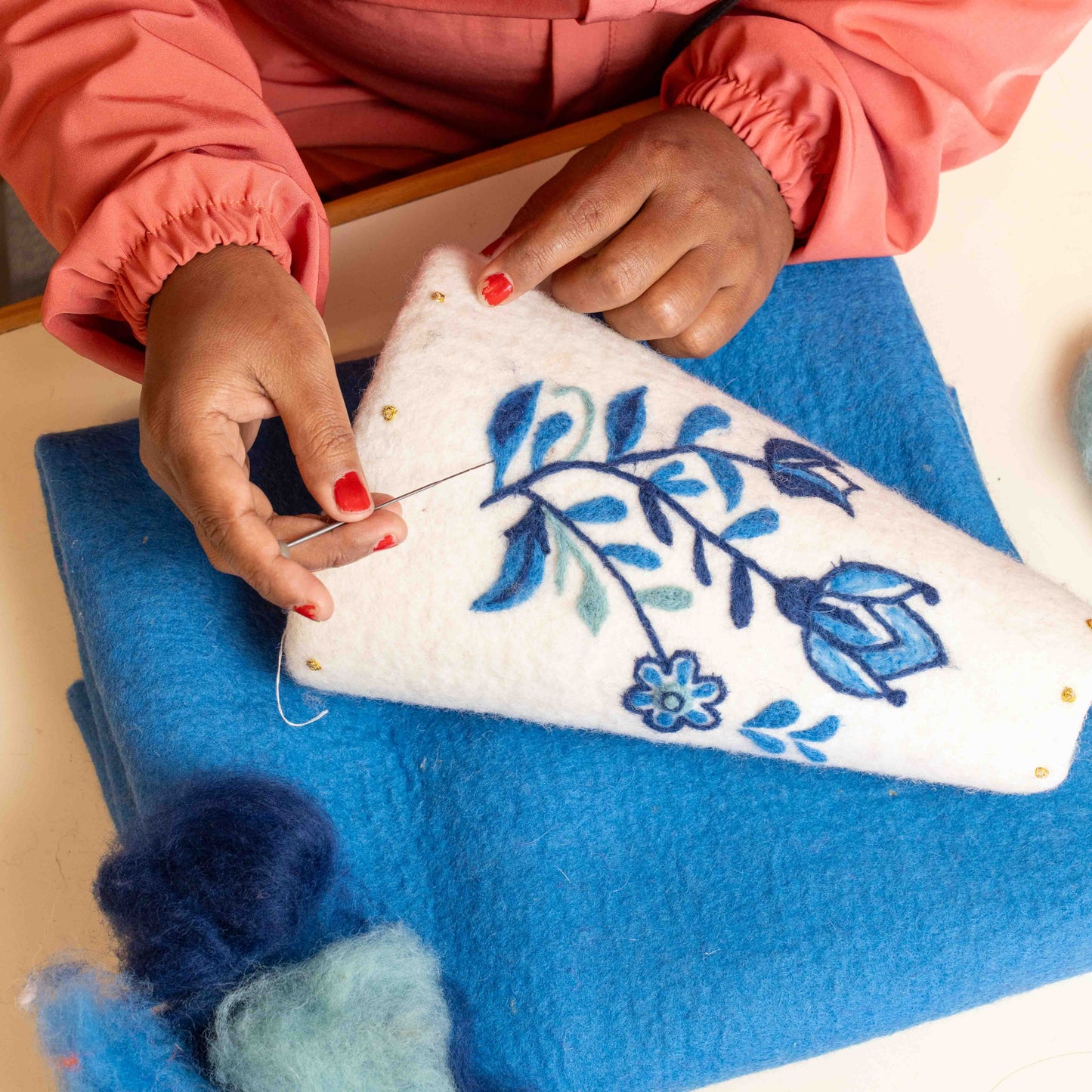 Vaas Delfts Blauw met Tulp Medium