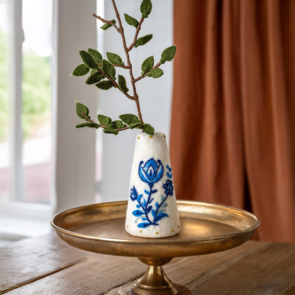 Vaas Delfts Blauw met Tulp Small