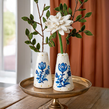 Vaas Delfts Blauw met Tulp Small