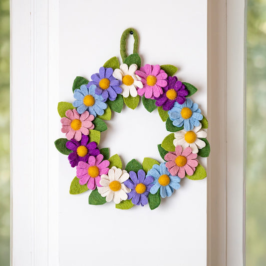Wreath Daisies Violet Shades XL