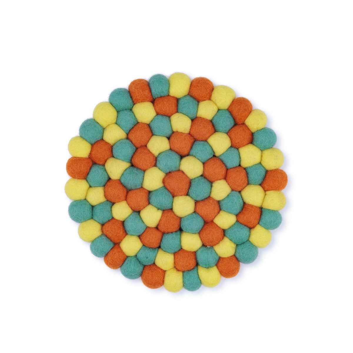 Detailfoto van vilten onderzetter vb 20 cm rond summer days