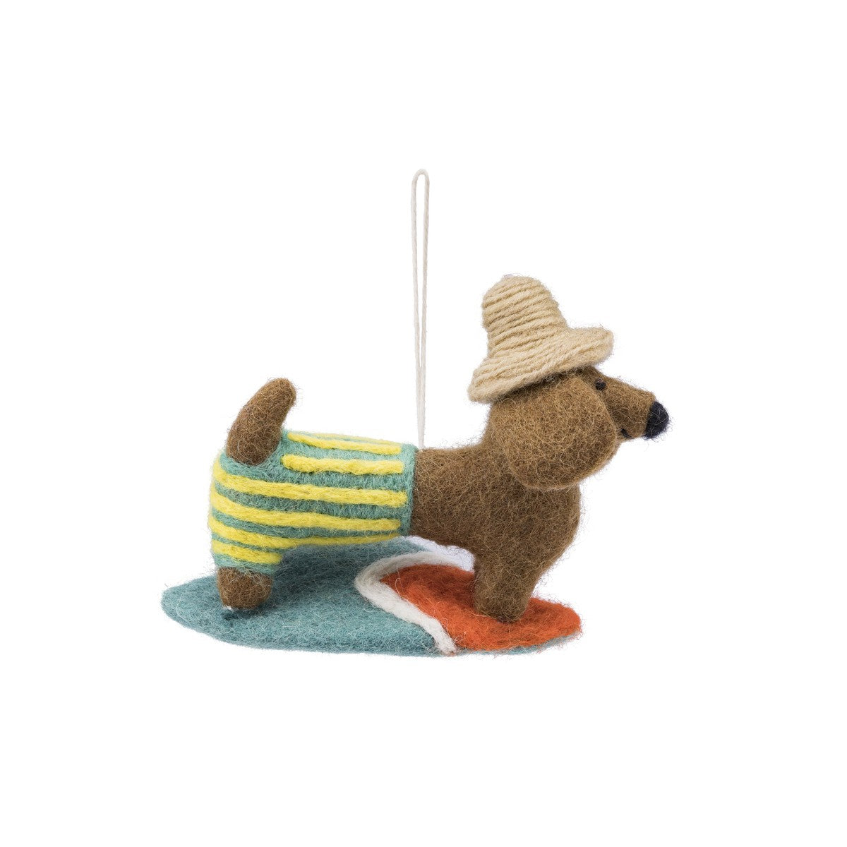 Ornament Dachshund Summer Days Stripe
