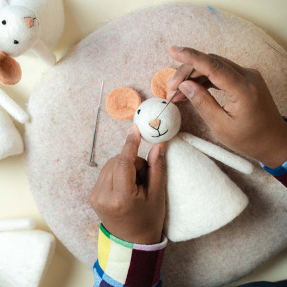 Decoratie Muis met Tulp Holland