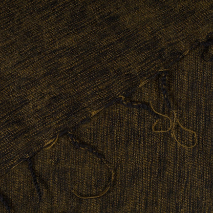 Detailfoto van sjaal mosgroen