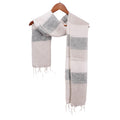 Scarf Cream Gray