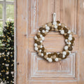 Christmas Wreath Felt Balls Gingerbread SALE 