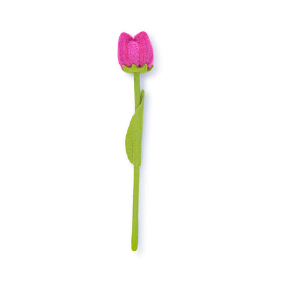 Detailfoto van vilten tulp multicolor assorti 6 st.
