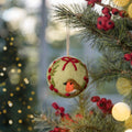 Pendant Ball English Christmas Robin