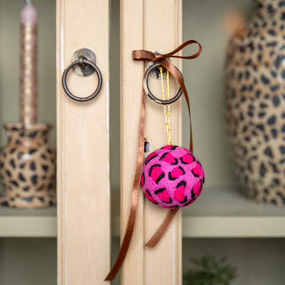 Hanger Bal Panter Roze