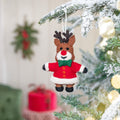 Rentier-Anhänger, Weihnachtsmann, Fröhliche Weihnachten