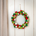 Christmas Wreath Felt Balls Jolly Christmas