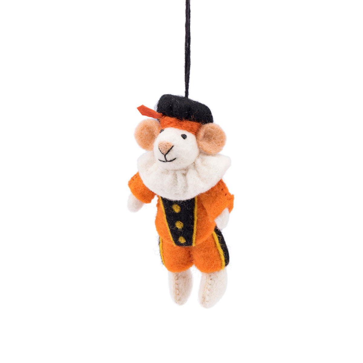 Vilten hanger muis pietermuis oranje