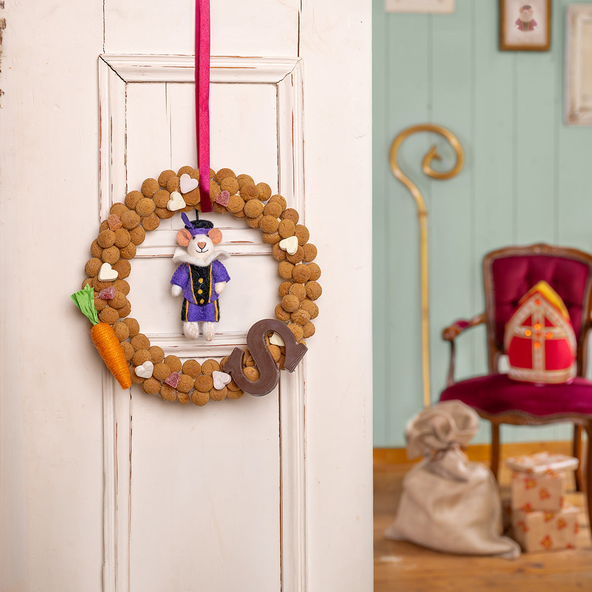 Hanger Muis Pietermuis Paars