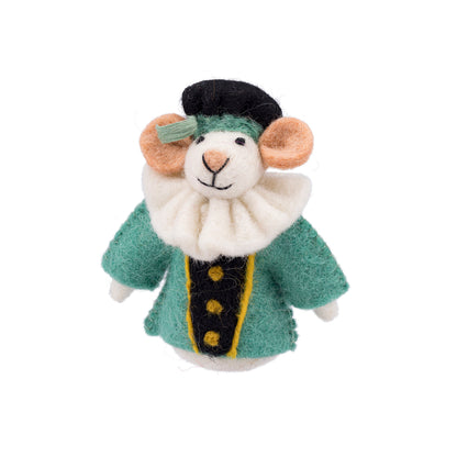 Finger Puppet Mouse Pietermuis Turquoise