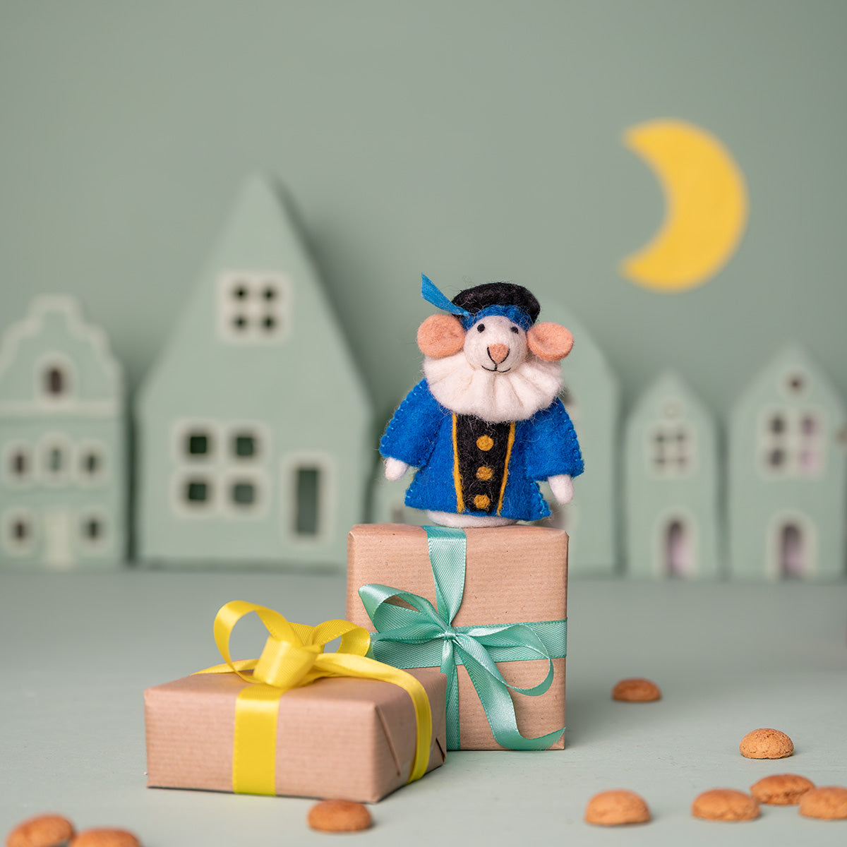Finger Puppet Mouse Pietermuis Blue
