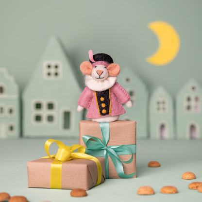 Finger Puppet Mouse Pietermuis Light Pink