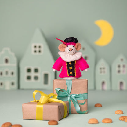 Finger Puppet Mouse Peter Mouse Fuchsia