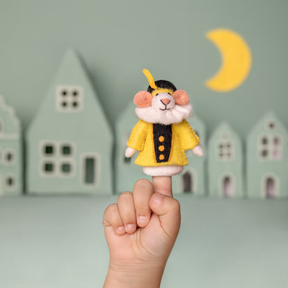 Finger Puppet Mouse Pietermuis Yellow