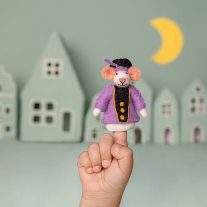 Fingerpüppchen Maus Pietermuis Lila