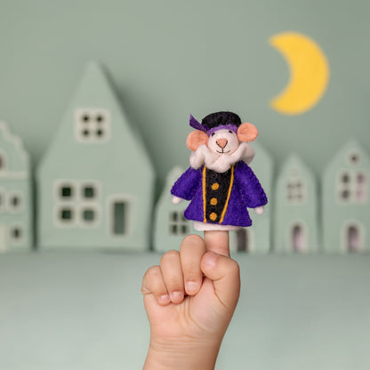 Finger Puppet Mouse Pietermuis Purple