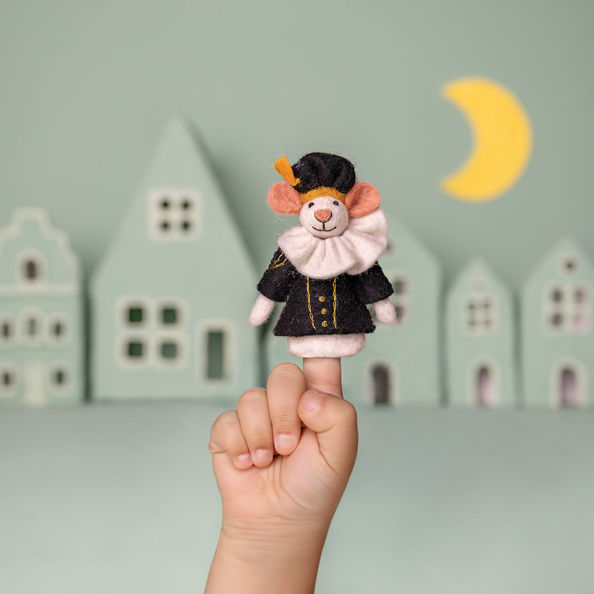 Finger Puppet Mouse Head Piet